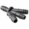 ABRISA Raccord Cannelé Y 3 Voies Ø16mm