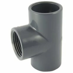 CODITAL Té 90° Femelle / Femelle / Femelle Avec Dérivation Centrale Taraudée En PVC - Ø A: 20mm | Ø B: 1/2''