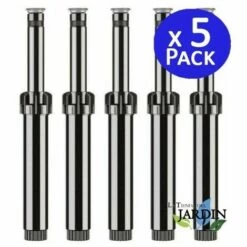 SUINGA 5 Unités X Diffuseur Arrosage Hunter PSU-04-15A. Arroseur Angle Réglable, Portée 4,5 Mètres. Filetage 1/2". Lève 10 Cm