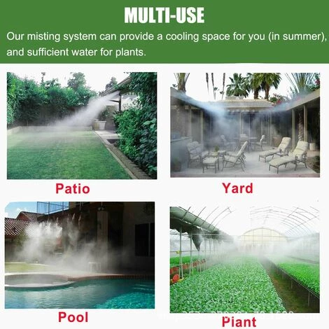 Triomphe Kit D'irrigation Goutte à Patio Misting Micro Flow Drip Kit With (8M) Jardin Brumisation Refroidissement Système D'arrosage Distribution Pour Trampoline De Serre Pour Waterpark 5 Triomphe Kit D'irrigation Goutte à Patio Misting Micro Flow Drip Kit With (8M) Jardin Brumisation Refroidissement Système D'arrosage Distribution Pour Trampoline De Serre Pour Waterpark – Image 3