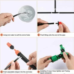 Triomphe Kit D'irrigation Goutte à Goutte, Système D'irrigation Goutte à Goutte 30M Kit D'irrigation Goutte à Goutte Automatique Pour L'arrosage Du Jardin Pour Les Jardins Arrosage Automatique De L'arrosage -Arrosage Enterré Soldes 31775196 5