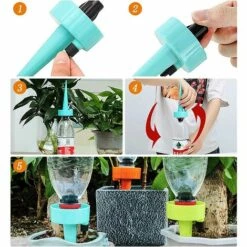 Triomphe Irrigation Kit Goutte D'irrigation Plantes D'irrigation Système D'irrigation Automatique Système D'irrigation Goutte Avec Mini-outils De Jardin Pour 6 Pièces D'intérieur Et Extérieur -Arrosage Enterré Soldes 32855816 4