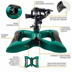 ABCRITAL Arroseur De Jardin Système D'Irrigation De Pelouse Arroseur De Pelouse Rotatif À 350 Degrés Arroseurs Automatiques D'Eau De Jardin -Arrosage Enterré Soldes 34053277 3
