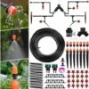 TRIOMPHE Système D'irrigation Jardin, Micro Irrigation Goutte à Goutte Irrigation Automatique Kit Irrigation Goutte à Goutte Automatique Irrigation De Jardin Pour Paysage, Plantes De Patio (40M)