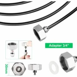 TRIOMPHE Système De Brumisation,10M Système D'irrigation Système De Brumisateur Extérieur Système Refroidissement Idéal Pour Gazebo Jardin Patio 12 Buse (Noir) -Arrosage Enterré Soldes 35653769 3