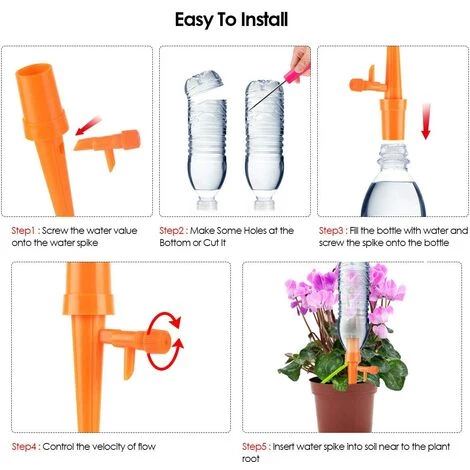 TRIOMPHE 12pcs Arrosage Plantes Automatique DIY, Système D'Irrigation Distributeur Arrosager Plantes, Fleurs, Bonsaï, Kit D'Arrosage Intérieur Extérieur Jardinage 4 TRIOMPHE 12pcs Arrosage Plantes Automatique DIY, Système D'Irrigation Distributeur Arrosager Plantes, Fleurs, Bonsaï, Kit D'Arrosage Intérieur Extérieur Jardinage – Image 2