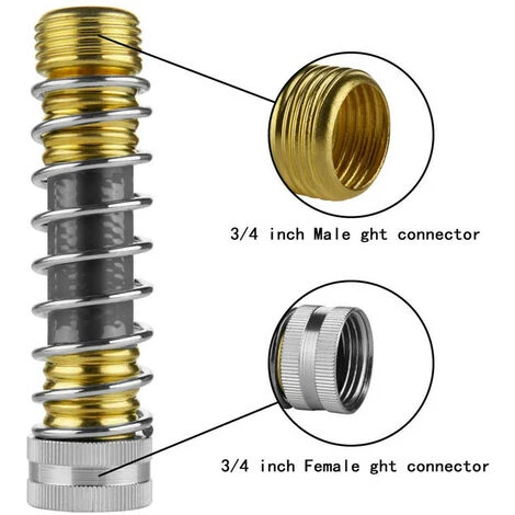 TRIOMPHE Connecteur De Séparateur De Tuyau 2 Way Y, Adaptateur De Connecteur De Vanne De Tuyau D'eau Y, Carrosserie De Tuyau De Jardin Corps Métallique Avec Prise En Caoutchouc Lisse Pour Les Jardins, Irrigation, Utilisation Du Ménage (4 Rondelles Libres) 4 TRIOMPHE Connecteur De Séparateur De Tuyau 2 Way Y, Adaptateur De Connecteur De Vanne De Tuyau D'eau Y, Carrosserie De Tuyau De Jardin Corps Métallique Avec Prise En Caoutchouc Lisse Pour Les Jardins, Irrigation, Utilisation Du Ménage (4 Rondelles Libres) – Image 2