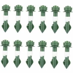 ECHOO Arrosage Automatique Set Abreuvoir Spikes Plantes Abreuvoirs Auto Irrigation Goutte À Goutte Dispositifs Pour Plantes En Pot Jardin Intérieur Vert 12pcs, Gardenging Arrosage Grandissons