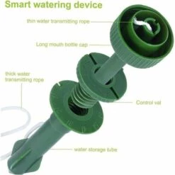 ECHOO Arrosage Automatique Set Abreuvoir Spikes Plantes Abreuvoirs Auto Irrigation Goutte À Goutte Dispositifs Pour Plantes En Pot Jardin Intérieur Vert 12pcs, Gardenging Arrosage Grandissons -Arrosage Enterré Soldes 37995666 4