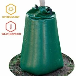 ABCRITAL Paquet De 1 Sacs D'Arrosage Pour Arbres, Sac D'Arrosage De Jardin, Sac D'Arrosage À Libération Lente De 20 Gallons Pour Arbres, Sac D'Irrigation Pour Arbres En Pvc Durable Avec Fermeture À Glissière, Temps De Libération De 5 À 8 Heures -Arrosage Enterré Soldes 38710042 4