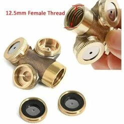ECHOO Buse De Brumisation En Laiton, 1/4" G (12,5 Mm) - Filetage Femelle - Buses De Brumisation Pour Arroseurs De Jardin - Connecteur D'irrigation (1 Trou) -Arrosage Enterré Soldes 39328104 3