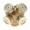 ECHOO Buse De Brumisation En Laiton, 1/4" G (12,5 Mm) Avec Filetage Femelle, Buses De Brumisation Pour Arrosage, Connecteur D'irrigation (4 Trous) -Arrosage Enterré Soldes 39328106 1