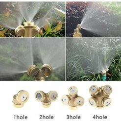 ECHOO Buse De Brumisation En Laiton, 1/4" G (12,5 Mm) Avec Filetage Femelle, Buses De Brumisation Pour Arrosage, Connecteur D'irrigation (2 Trous) -Arrosage Enterré Soldes 39328141 4