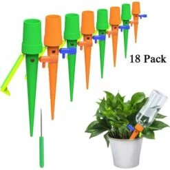 ECHOO 18Pcs Irrigation Goutte à Goutte Kit, Arrosage Plantes Automatique Système Matériel D'irrigation Goutte à Goutte Pour Jardin Maison Intérieur Extérieur/Fleurs Du Parc