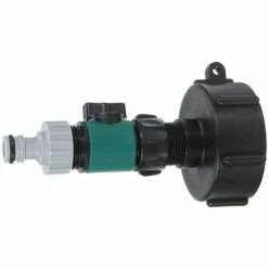 ALMI Lot De 2 Adaptateurs IBC Pour Tuyau D'eau, Connecteur De Réservoir D'eau IBC S60X6 Avec Robinet Pour L'irrigation Agricole, Jardin, Balcon