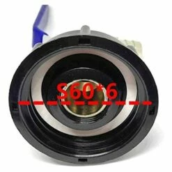 ALMI Adaptateur Pour Réservoir De Réservoir De 1000 Litres S60X6 Vers Robinet De Jardin En Laiton 3/4" Style Filetage Pour La Maison Et Le Jardin -Arrosage Enterré Soldes 43006298 3