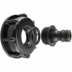 ALMI 1pc Raccord S60x6 Avec Embout Male 1/2" Pour Cuve 1000L Mamelon Raccord Rapide Et Joints, Pour Cuve 1000 Litres IBC -Arrosage Enterré Soldes 43008632 4