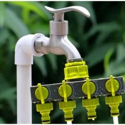 Arrosage Du Jardin Et Entretien Des Pelouses Robinet Standard Européen, Inverseur à Une Entrée Et Quatre Soupapes De Sortie, Inverseur De Jardin,HANBING -Arrosage Enterré Soldes 45479043 5