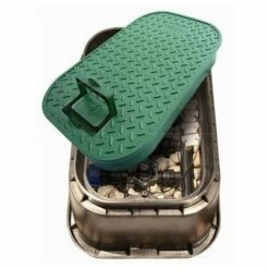 RAIN IRRIGATION Regard De Visite Rectangulaire, PVC L41xl28xH33 Cm Et Poignée Antivol