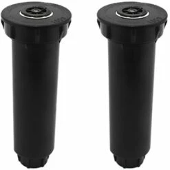 Arroseur De Jardin, Turbine Escamotable Arroseur Automatique De Gazon De Tête D'arrosage Automatique 15*5.5*5.5cm Fontainebleau 2Pcs Noir