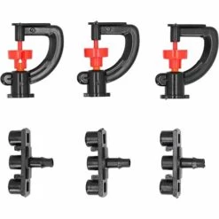 ECHOO Arroseur à Brume, 20Set Buse D'irrigation Pour Arroseur à Brume Tête D'arroseur Buse D'arrosage De Type G Buse D'atomisation Pour Arroseur Réfractif 180 ° Pour Tuyau 4/7