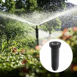 TINOR Arroseur De Jardin, Turbine Escamotable Arroseur Automatique De Gazon De Tête D'arrosage Automatique De 1/2 Pouce -Arrosage Enterré Soldes 52692070 5