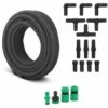 HILLVERT Tuyau Poreux Goutte À Goutte Irrigation 15 M 4 Bars ≤ 1 200 L/h Accessoires - Noir -Arrosage Enterré Soldes 53952178 1