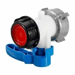 DENUOTOP Vanne Papillon De Rechange Pour Cuve IBC Jusqu’à 1000 L Ou Réservoir De Chasse D'eau, Avec Adaptateur Pour Bride DN50 (75 Mm, Aluminium)