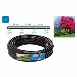 SUPER-EGO TOOLS Tube D Irrigation Avec Goutteur 25m (en Rouleau) - SUPER-EGO