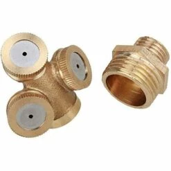 ENLENK 2 Pcs Buses D'Atomisation En Laiton, Buses D'Irrigation Agricole, Buses D'Atomisation D'eau De Jardin Avec Connecteur D'eau De Jardin, AdaptéEs à 3 Trous Et 4 Trous -Arrosage Enterré Soldes 54995082 4