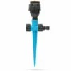 FONTAINEBLEAU Arroseur De Jardin, Arroseur Pour Pelouse Circulaire Automatique Arrosage Système Irrigation Rotatif à 360 Base De Pointe Arroseur Pour Gazon Pelouse Jardin, Bleu, 1Pcs，Fonepro