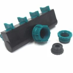 FONTAINEBLEAU Arroseur Raccord De Tuyaux 4 Sorties, Distributeur Raccord D'arrosage Connecteur Prolongateur Adaptateur à Robinet Nez De Robinet Y Sélecteur Pour Jardin Serre Potager Pelouse, 1 Pcs，Fonepro -Arrosage Enterré Soldes 55922802 5