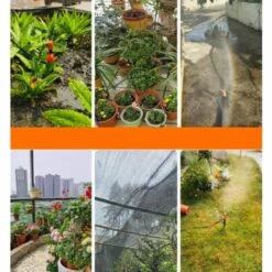 LUCKY-88 Ventilateur Et Brumisateur Extérieur Spray De Jardin Extérieur, Système De Refroidissement Par Atomisation, Kit D'irrigation Automatique 4,7 (tuyau 30 Mètres 4,7) -Arrosage Enterré Soldes 56329511 5