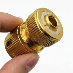 CHANCEY Laiton Raccord D'arrosage Rapides Pour Tuyau, Raccord D'Arrosage 1/2'' - Pack De 4,SEMAket,or -Arrosage Enterré Soldes 56494098 3