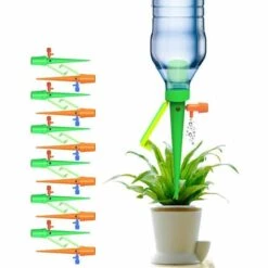 HKLFFJA Irrigation Goutte à Goutte Kit, Science Arrosage Plantes Automatique DIY Système Matériel D'irrigation Goutte à Goutte à Valve Réglable Pour Jardin Maison Intérieur Extérieur/Fleurs Du Parc