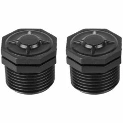 CYCLINGCOLORS 2x Bouchon Mâle 1" PVC Plastique à Visser Tuyau Raccord Pulvérisateur Arrosage Capuchon