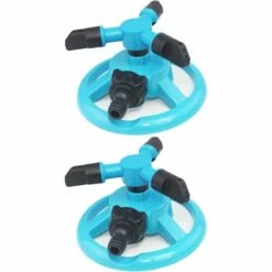 OUSUDELA 2 Pièces Arroseur De Pelouse à 360°, Arroseur De Jardin, Buses Rotatives Automatiques, Convient Pour L'Arrosage Automatique Des Pelouses, Jardins Et Potagers