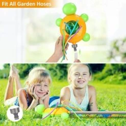 OUSUDELA Jouet Arroseur Pour Enfant, Portable Tortue Jouets Sprinkler Avec 6 Tubes Pivotants Rotatif Jouet D'arrosage D'eau Pour Jardin Plage Pelouse Outdoor D'été Amusement -Arrosage Enterré Soldes 58338308 5