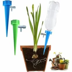 OUSUDELA Lot De 10 Pics D'arrosage Réglables Pour Plantes D'intérieur Et D'extérieur -Arrosage Enterré Soldes 58338332 2