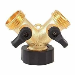 AOUGO Kanana 2-voies Y-Distributeur Pour Zulaufschläuche, 3/4 Pouces Pour Connexion De 2 Appareils (YV03)