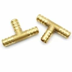 MACARON Connecteur En Laiton À 3 Voies Connecteur D'Extension De Tuyau Connecteur De Tuyau D'Arrosage Connecteur De Tuyau D'air Comprimé Connecteur De Tuyau De Carburant T-Pièce(4 Pièces 10mm)LO-Ron -Arrosage Enterré Soldes 58677713 4