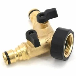 MACARON Raccord Y Pour Tuyau D' Arrivée D'eau (à 2 Voies Pour Tuyaux D'admission, 26,9 Mm (3/4") En Laiton, Collecteur En Y）LO-Ron -Arrosage Enterré Soldes 58677721 2