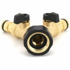 MACARON Raccord Y Pour Tuyau D' Arrivée D'eau (à 2 Voies Pour Tuyaux D'admission, 26,9 Mm (3/4") En Laiton, Collecteur En Y）LO-Ron -Arrosage Enterré Soldes 58677721 3