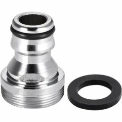 MACARON Connecteurs De Raccord De Tuyau D'eau Nickelés à Connexion Rapide Pour Tuyau D'arrosage M22x1 M24x1 Femelle Et Adaptateur Fileté Mâle （2pcs）LO-Ron -Arrosage Enterré Soldes 58677723 3