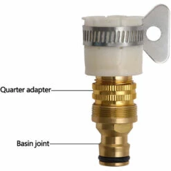 MACARON Adaptateur Universel Pour Robinet De Bain Vers Tuyau D'arrosage,1/2 Pouce Et 3/4 Pouce 2-en-1 Adaptateur Femelle à Fente LO-Ron -Arrosage Enterré Soldes 58677728 2