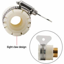 MACARON Adaptateur Universel Pour Robinet De Bain Vers Tuyau D'arrosage,1/2 Pouce Et 3/4 Pouce 2-en-1 Adaptateur Femelle à Fente LO-Ron -Arrosage Enterré Soldes 58677728 4