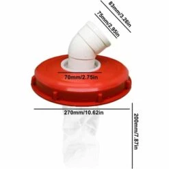 DECKON Couvercle Filtre À Eau De Pluie, Filtre IBC En Nylon Lavable, Couvercle De Filtre De Couvercle IBC Couvercle De Filtre 163mm / 245mm Pour Réservoir D'eau De Pluie IBC -Arrosage Enterré Soldes 59868051 5