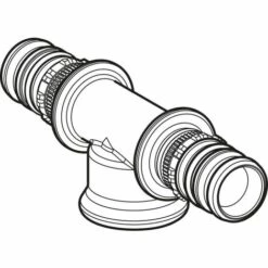 GEBERIT Té Mixte Avec Raccord Central D26 Réf 613.361.00.5