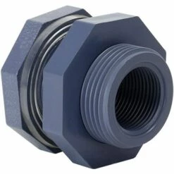 MONLY Kit De Raccord De Réservoir D'eau, Kit De Robinet De Jardin Avec 2 Raccords De Cloison En PVC De 1,9 Cm 2pcs -Arrosage Enterré Soldes 59952497 5