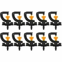 AOUGO 10pcs 360° Rotary G Type Micro Nozzle Sprinkler Plant Irrigation Atomizing